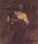 Facob wrestling with the angel (mk33) REMBRANDT Harmenszoon van Rijn